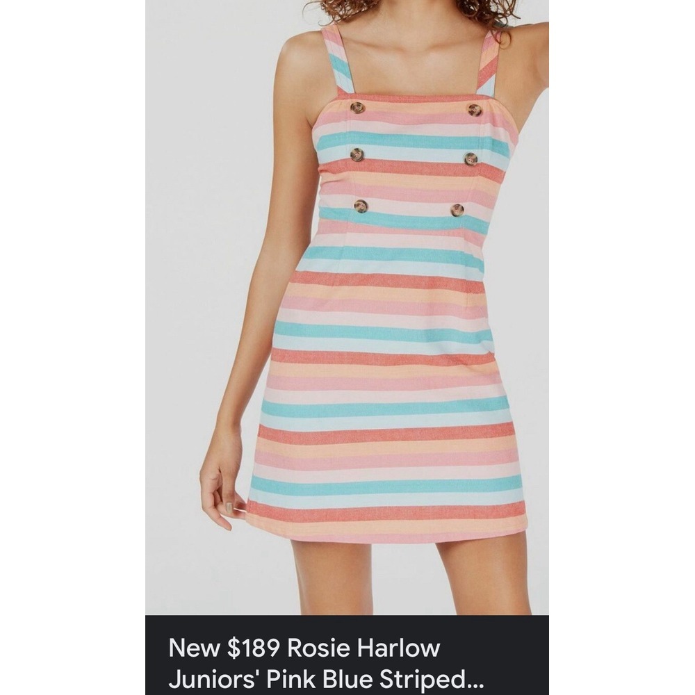 Rosie Harlow Pinafore Country Cottage French Chic Beach Dress Women's M
